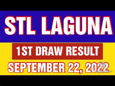 stl laguna result today 11am